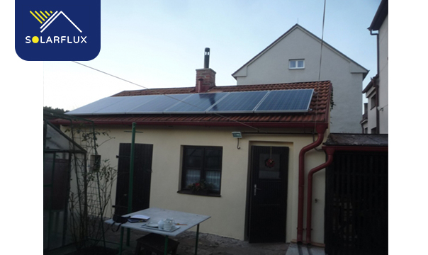 Fotovoltaická elektrárna 1,5 kWp pro ohřev vody - Sezimovo Ústí