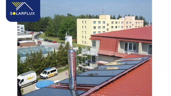 Třeboň – solární systém pro ohřev TUV v bytovém domě
