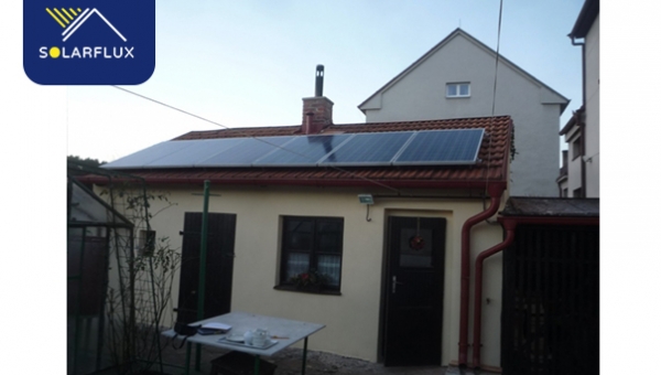 Fotovoltaická elektrárna 1,5 kWp pro ohřev vody - Sezimovo Ústí