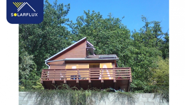 Fotovoltaická elektrárna pro chatu 0,54 kWp pro ohřev vody