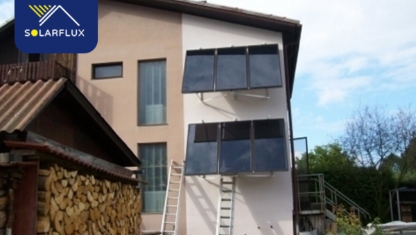 Solární kolektory pro ohřev vody a přitápění – realizace v Ledenicích